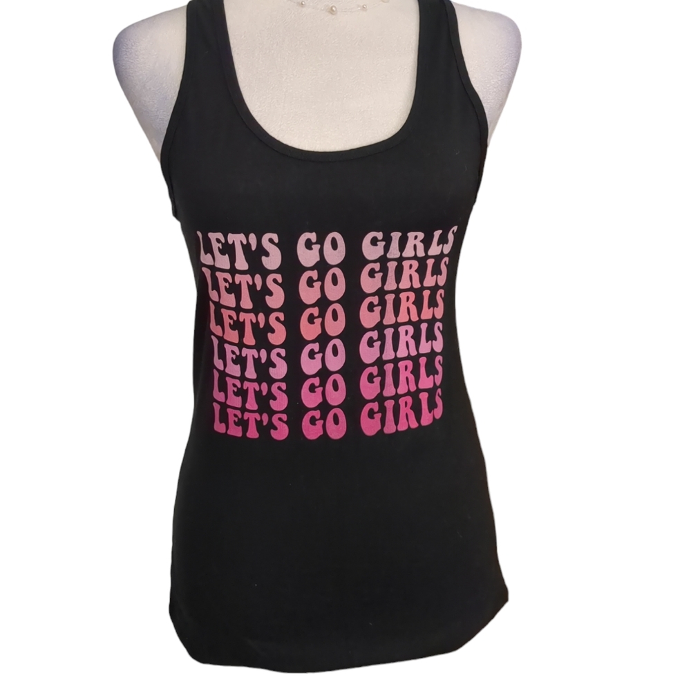 Ideal  tank top black and pink size S